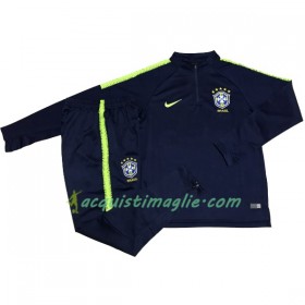 Brasile Tute Felpe da Allenamento 2018 Blu II